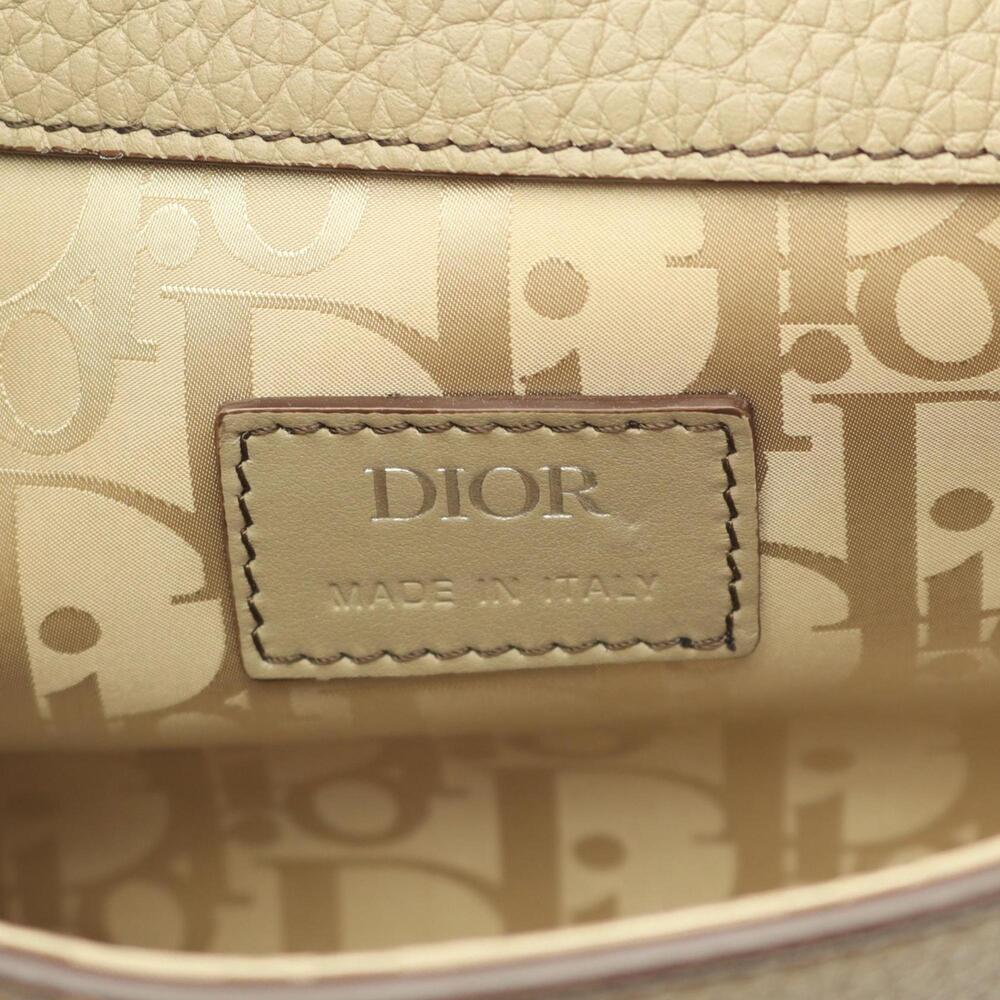 CHRISTIAN DIOR Cream Leather Shoulder Bag - Picture 4 of 6